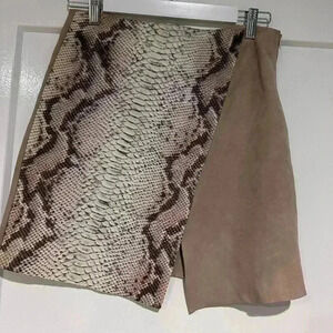Hotel Particulier Skirt genuine leather and snakeskin